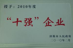 2010���ʮǿ��ҵ